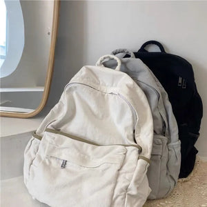 Women's Techwear Gothic Backpack Harajuku Canvas School Rucksack
