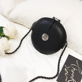 Women's Personality Lock Leather Shoulder Bag