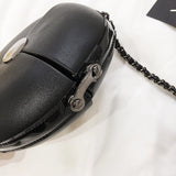 Women's Personality Lock Leather Shoulder Bag