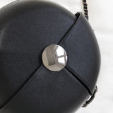 Women's Personality Lock Leather Shoulder Bag