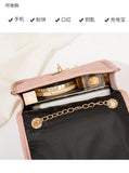 Personalized Embroidery Shoulder Bag Cover Lock Winter Version