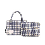 Women's Plaid Shoulder Crossbody Bag Spring Summer Graceful