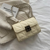 Women's Small Diamond Chain Crossbody Bag