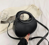Women's Pu Solid Shoulder Messenger Handbag Saddle Waist Bag