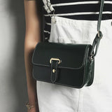 Retro Belt Buckle Small Square Bag for Women