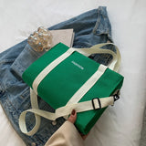 Canvas Reusable Shoulder Tote Crossbody Bag