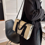 Canvas Reusable Shoulder Tote Crossbody Bag
