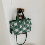 Rhombus Shoulder Crossbody Tote Bag for Women