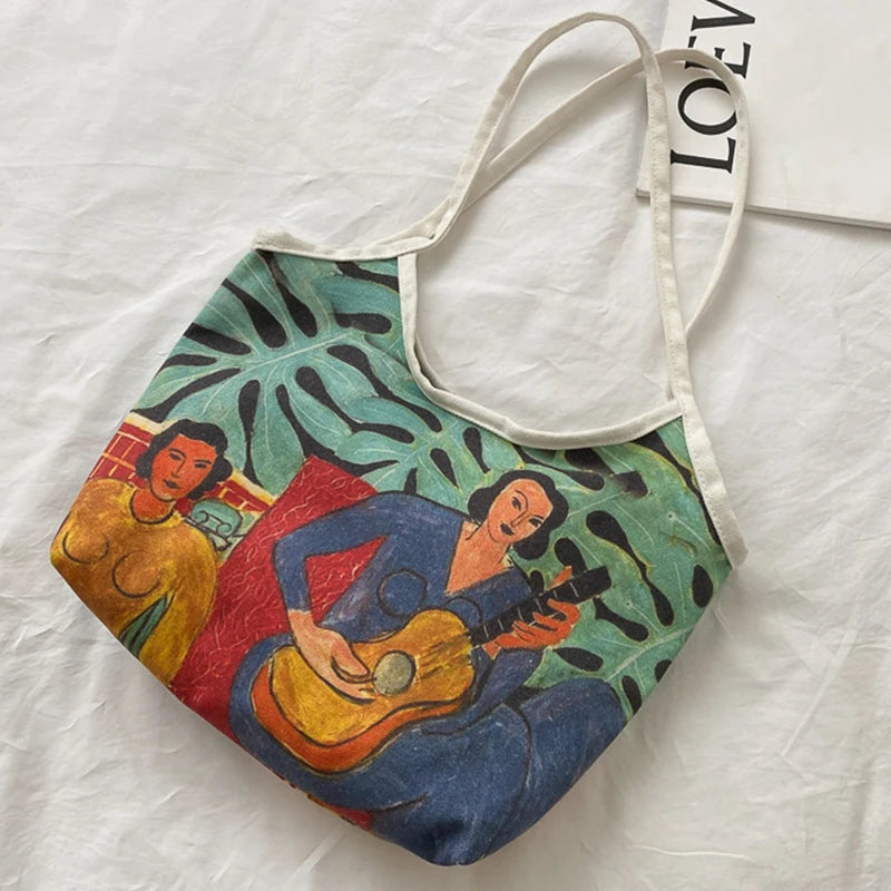 Women's Canvas Shopper Bag, High Capacity