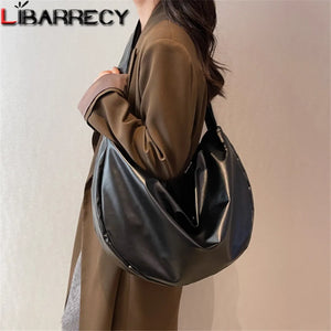Soft Leather Big Totes Solid Crossbody Shoulder Bags for Women