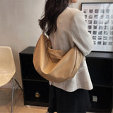 Soft Leather Big Totes Solid Crossbody Shoulder Bags for Women