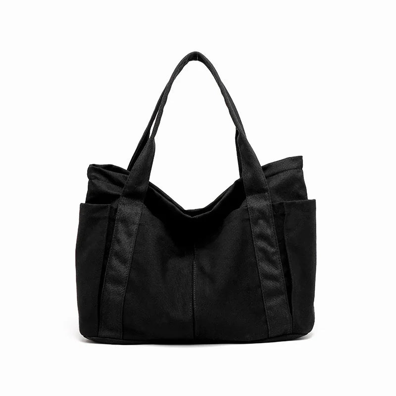 Large Capacity Canvas Shoulder Bag for Women, Casual Tote Handbag, Mom's Gift