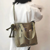 Waterproof Nylon Shopper Crossbody Tote for Women