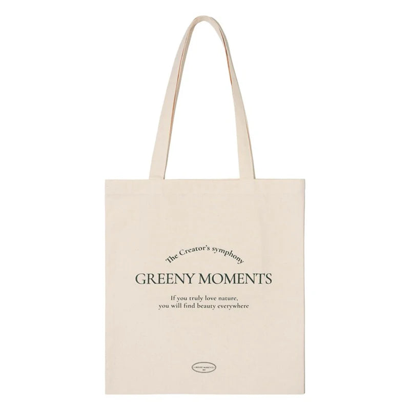 Vintage Letter Art Women Handbags Shoulder Tote Bags Large Capacity