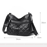 Women's Shoulder Bag PU Leather Tote Handbags Messenger Bags Vintage Bag