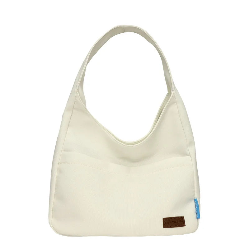 Canvas Messenger Handbags Solid School Crossbody Large Capacity Tote Shoulder Ba