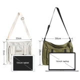 Nylon Waterproof Messenger Bag Large Capacity for Women