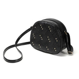 Solid Leather Shoulder Bag for Women