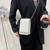 Women's Solid Shoulder Bag Multifunction Phone Wallet Clutch