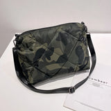Women's Leopard Shoulder Bag Lightweight Crossbody Camouflage Nylon Bag