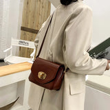 Women's Small Square Crossbody Bags Retro Solid Spring Fashion
