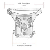 Steampunk Waist Bag Retro Style Outdoor Single Shoulder Messenger Bag