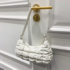 Stylish Pleated Shoulder Underarm Small Bags For Women