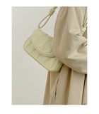 Stylish Textured Retro Square Bag Women's Summer Shoulder Bag