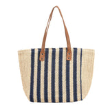 Summer Straw Woven Shoulder Bag Large Capacity Seaside Beach Vacation Tote