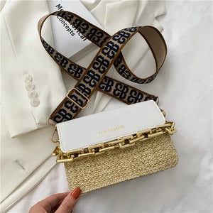 Summer Weaving Small Straw Crossbody Bag for Women