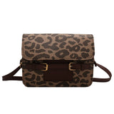 Women's Small Canvas Crossbody Bag Autumn Winter Pattern
