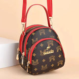 Women's Three-Layer Messenger Bag Large Capacity Handbag