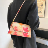 Women's Tie-Dyed Crossbody Bag Simple Style Shoulder Bag