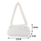 Plush Animal Print Shopper Shoulder Bag
