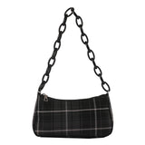 Plaid Print Shopper Bag Tote Purses Small Handbag Shoulder Bag