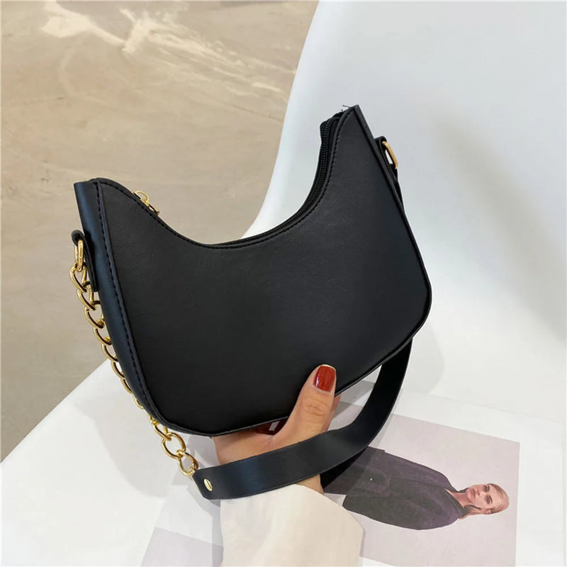 Soft Leather Handbag Purse Shoulder Bag Small Top-Handle Bag