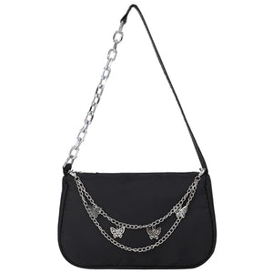 Women's Butterfly Handbags Chain Shoulder Bag Small Purse