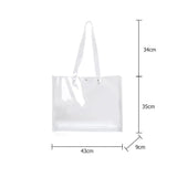 Clear Beach Totes PVC Transparent Handbags Large Shopper Shoulder Bags