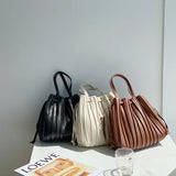 Striped Single Shoulder Messenger Bag Portable Fold Bag