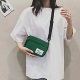 Harajuku Style Shoulder Pack Unisex Crossbody Bag Square Handbag