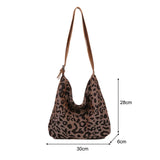 Leopard Print Shoulder Bag Large Capacity Handbag