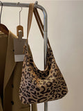Leopard Print Shoulder Bag Large Capacity Handbag