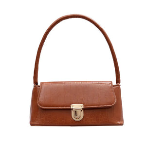 Stone Pattern Handheld Shoulder Bag Underarm Bag