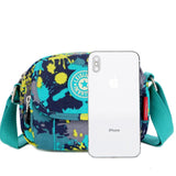 Women's Nylon Shoulder Bag Small Square Backpack