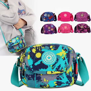 Women's Nylon Shoulder Bag Small Square Backpack