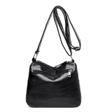 Women's Multi-Layer Messenger Bag Small PU Leather Shoulder Crossbody