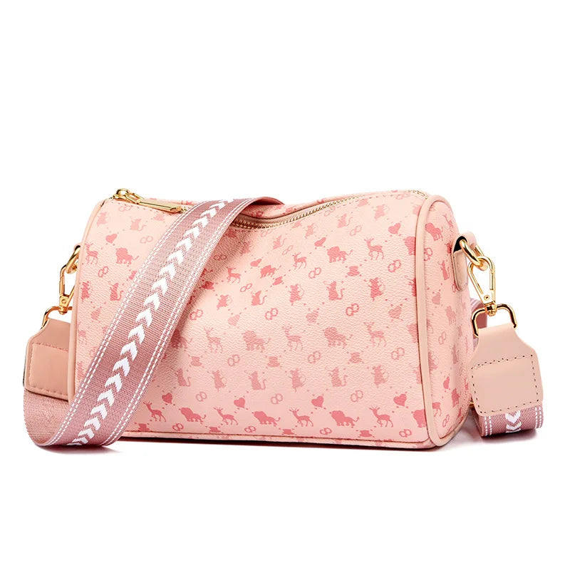 Cartoon Graffiti Small Square Bag Women's Crossbody Bag