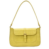Crocodile Pattern Shoulder Bag Small Square Bag Pure Portable Small Bag