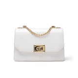Women's Crocodile Pattern Chain Shoulder Messenger Bag