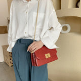 Women's Crocodile Pattern Chain Shoulder Messenger Bag